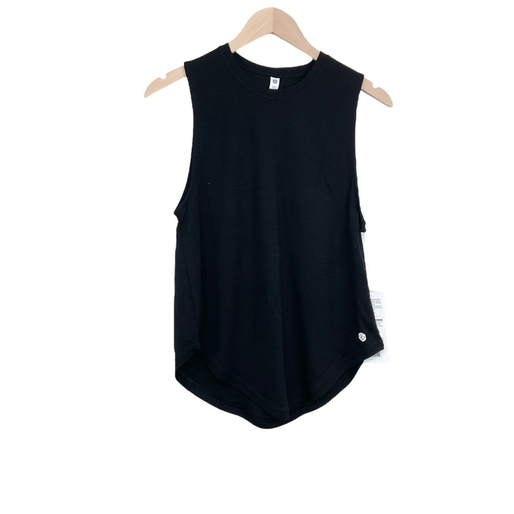 Scorpio Sol Black Ribbed Tank Top Loose Fit Small